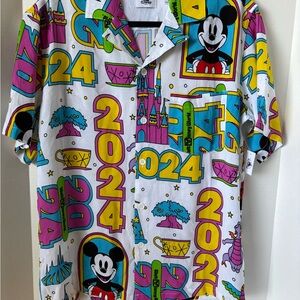 Disney Park 2024 Mickey Mouse Graphic Shirt New